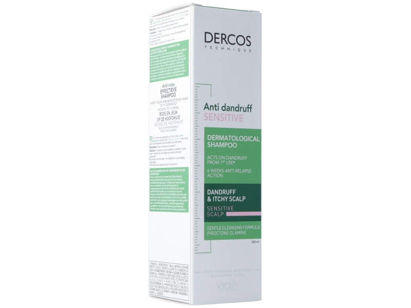 VICHY Dercos Shampoing Anti-Pelliculaire cheveux sensibles 200 ml
