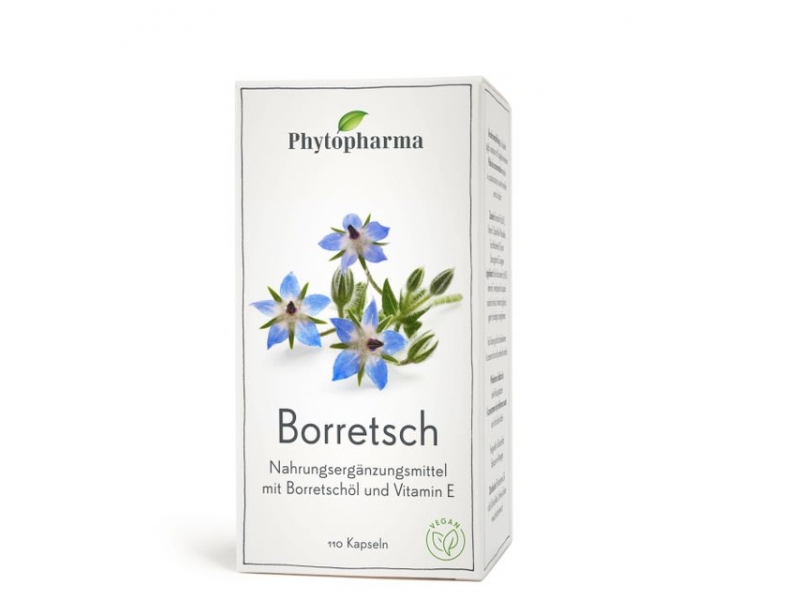PHYTOPHARMA Borretsch Kapseln 500 mg 110 Stück