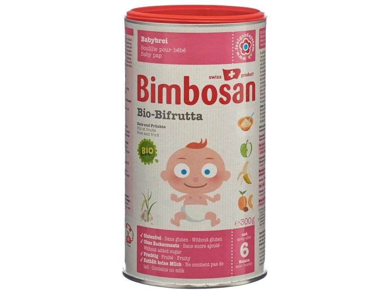 BIMBOSAN Bio Bifrutta Plv Reis + Früchte Ds 300 g